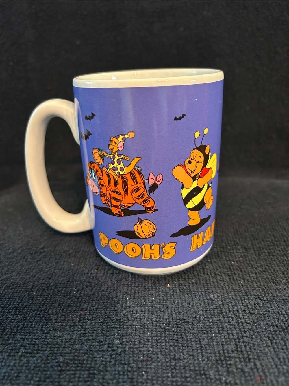Disney Winnie the Pooh Halloween Mug in Purple and Yellow